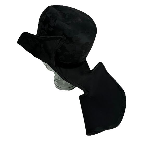 Bert Of LA Cali Vintage Victorian Witch Tear-drop Gothic Bridal Top Hat W/ Train main image 5